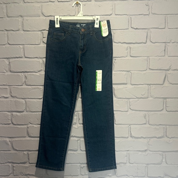 NEW Wonder Nation Kids Straight Leg Jeans in Dark Blue size 10 - Picture 1 of 5
